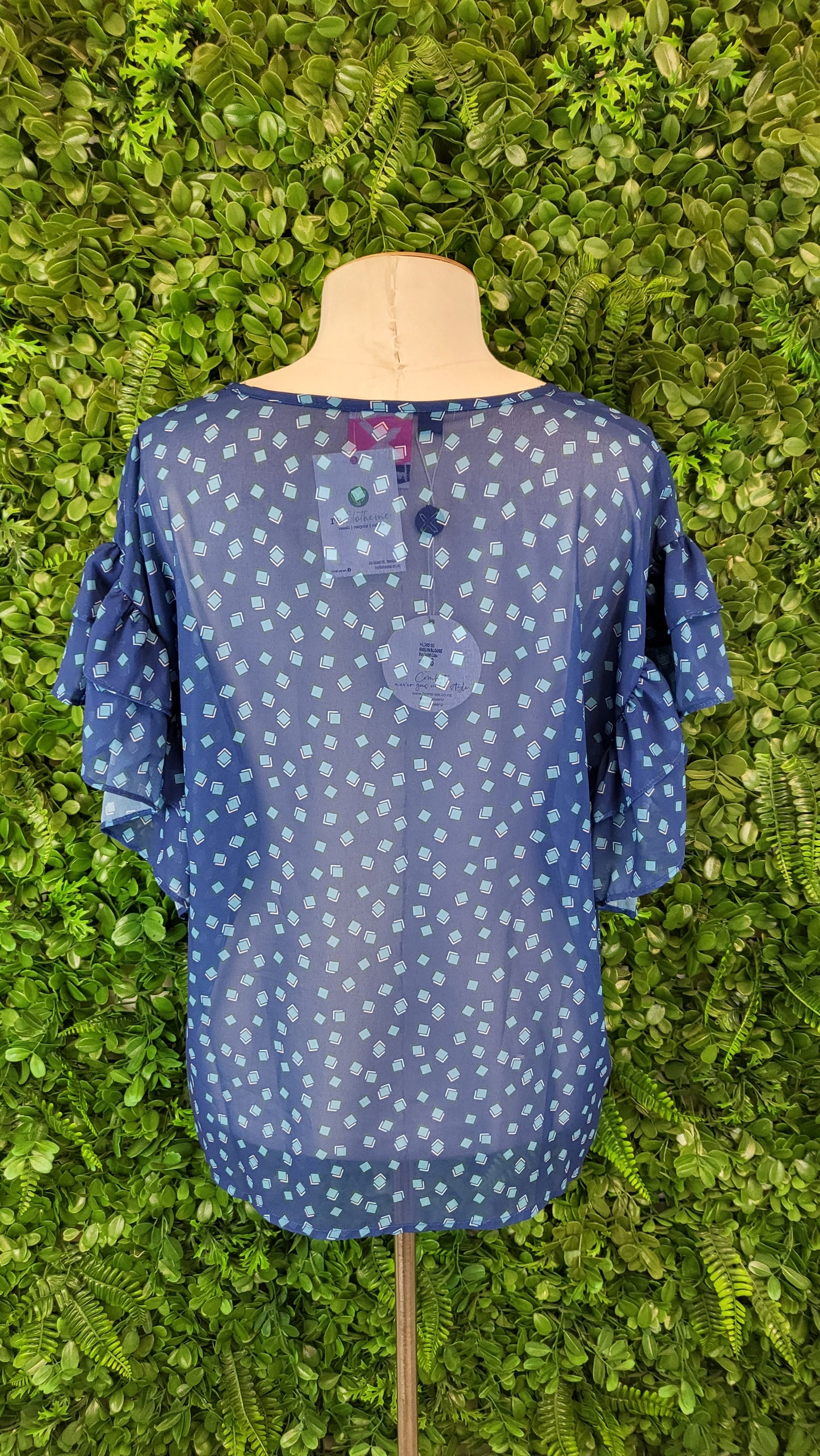 Home-Lee Print Evelyn Blouse BNWT (6-8)