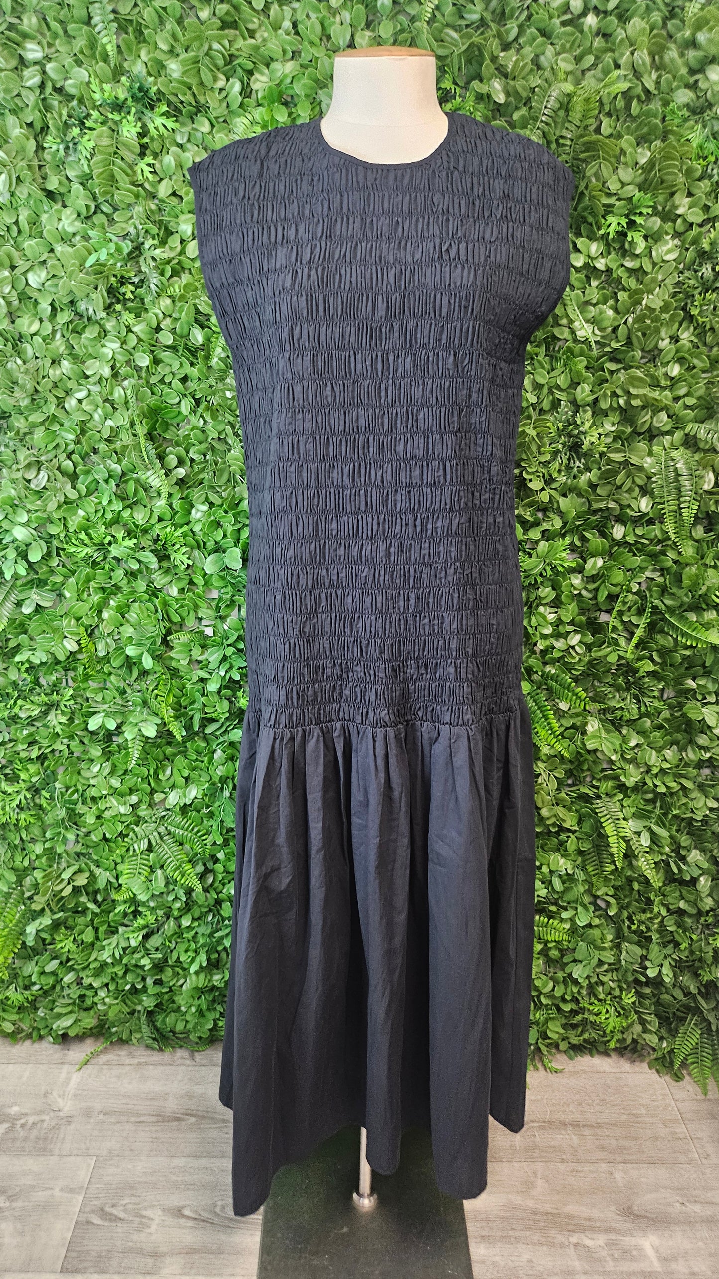 Stella+Gemma Ink Blue Shirred Dress (14)