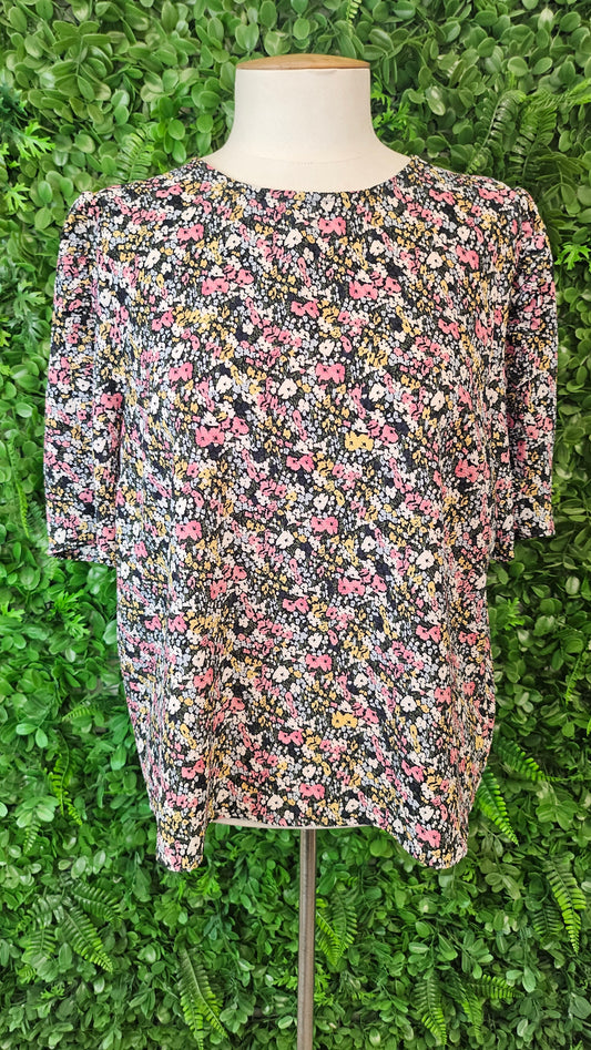 Decjuba Print Tiana Sleeve Blouse BNWT (12)