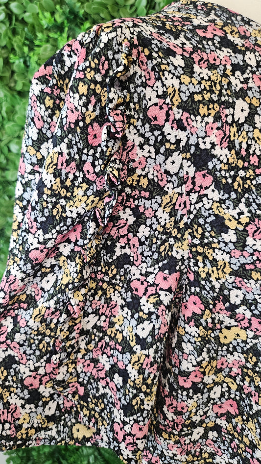 Decjuba Print Tiana Sleeve Blouse BNWT (12)
