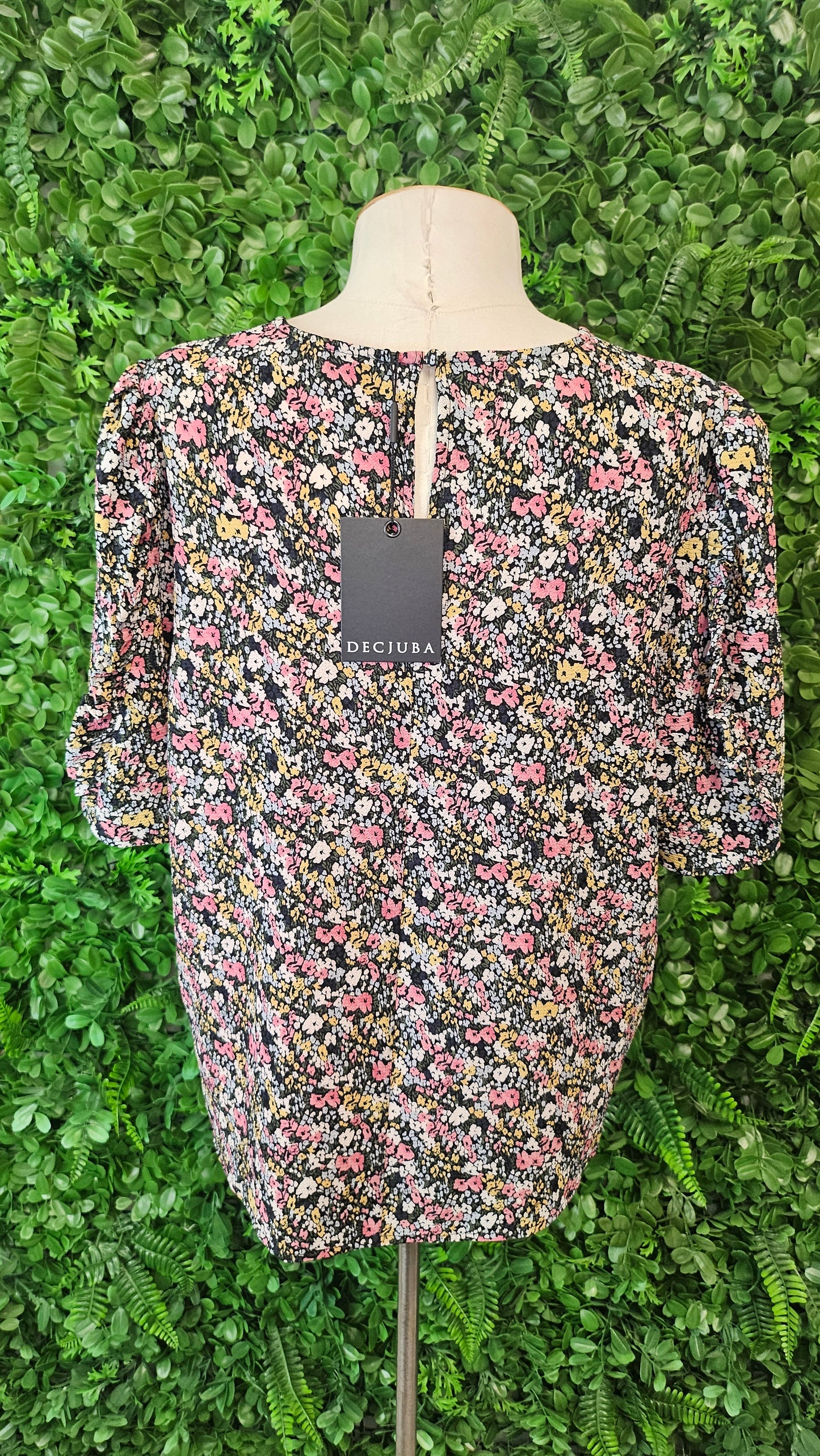 Decjuba Print Tiana Sleeve Blouse BNWT (12)