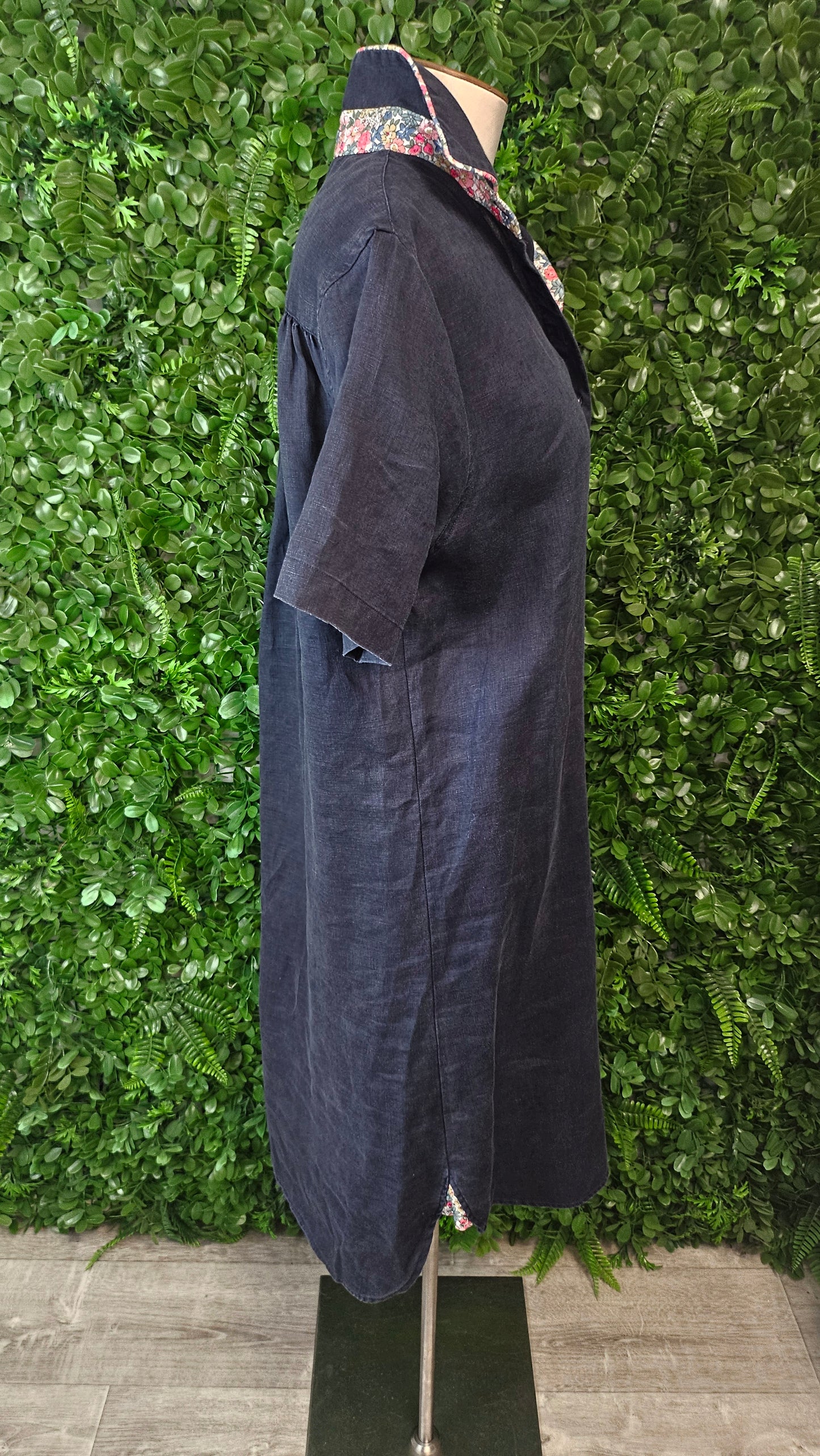 Hide & Seek Navy Shirt Dress (12)