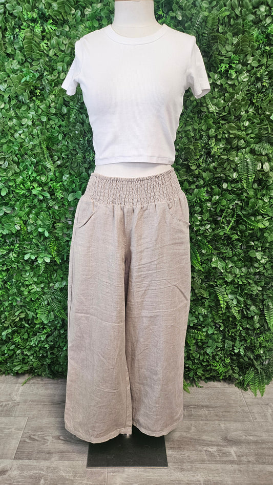 Nomad Oat Linen Ankle Grazer (14-16)