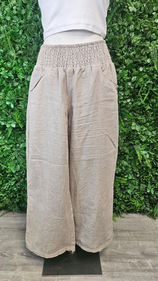 Nomad Oat Linen Ankle Grazer (14-16)