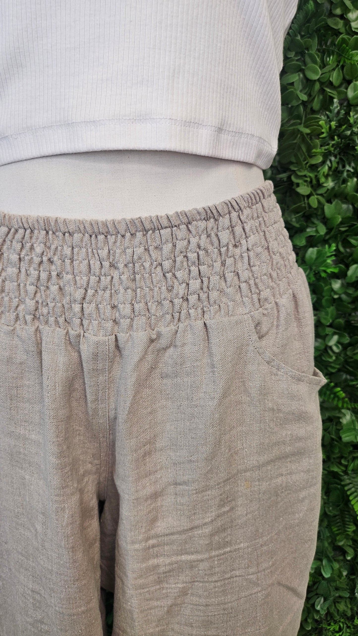 Nomad Oat Linen Ankle Grazer (14-16)