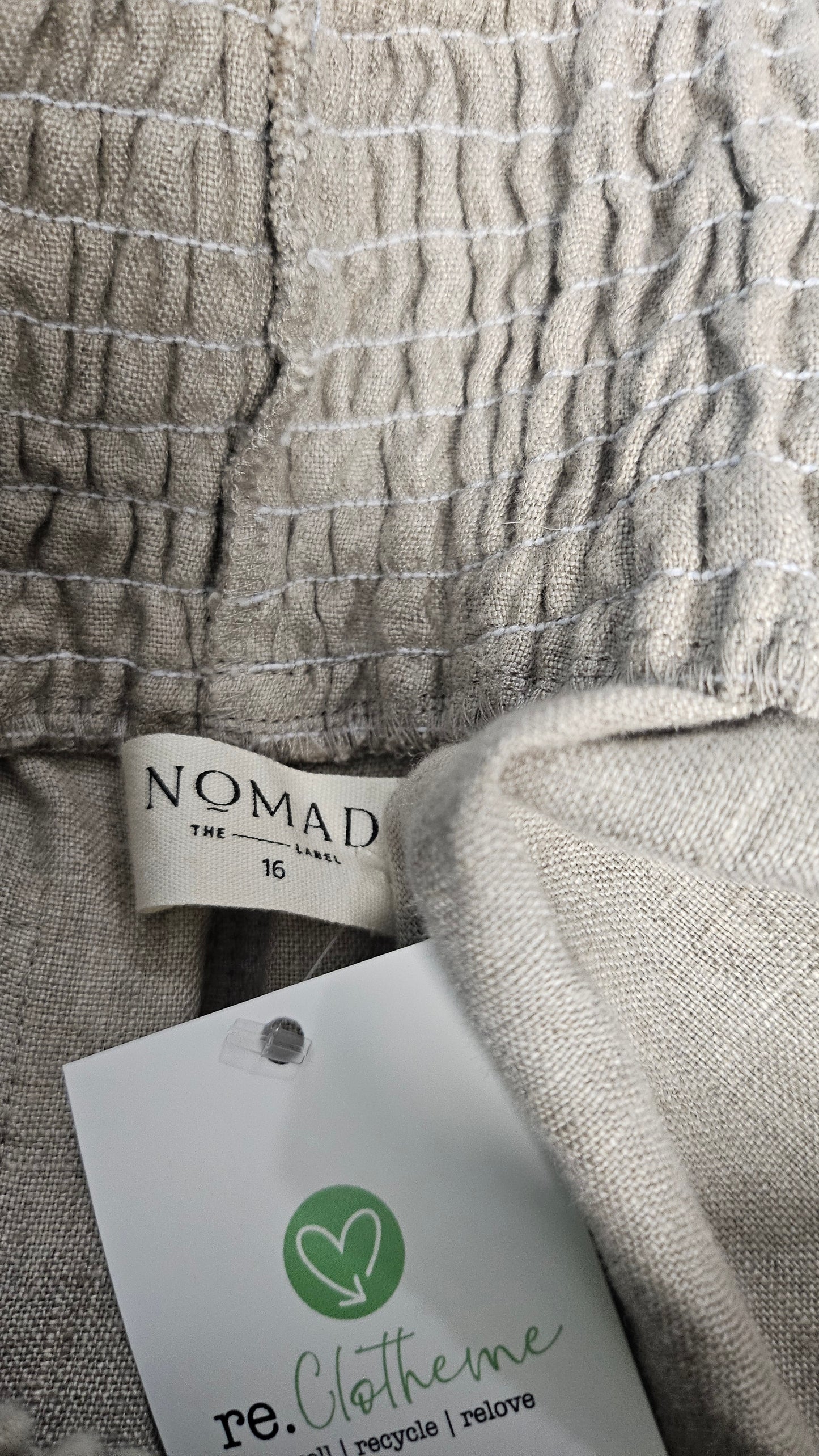 Nomad Oat Linen Ankle Grazer (14-16)