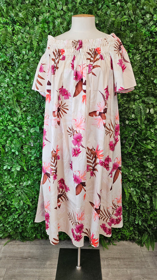 Witchery Print Off Shoulder Dress BNWT (8-12)