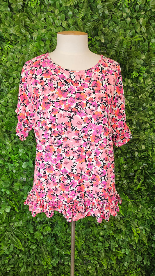 Decjuba  Floral Top (10-12)