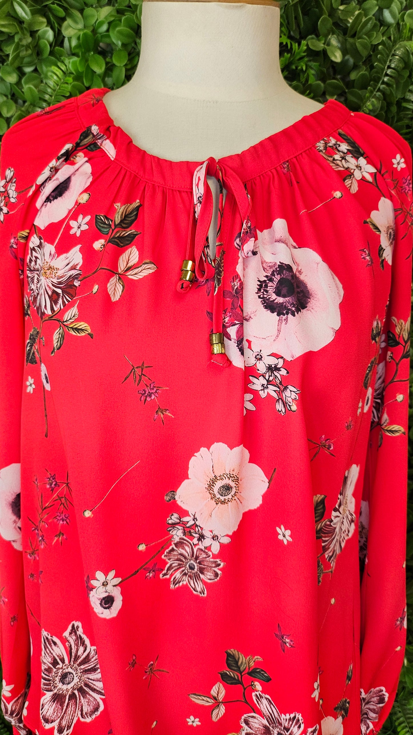 Stella Red Floral Top (10)