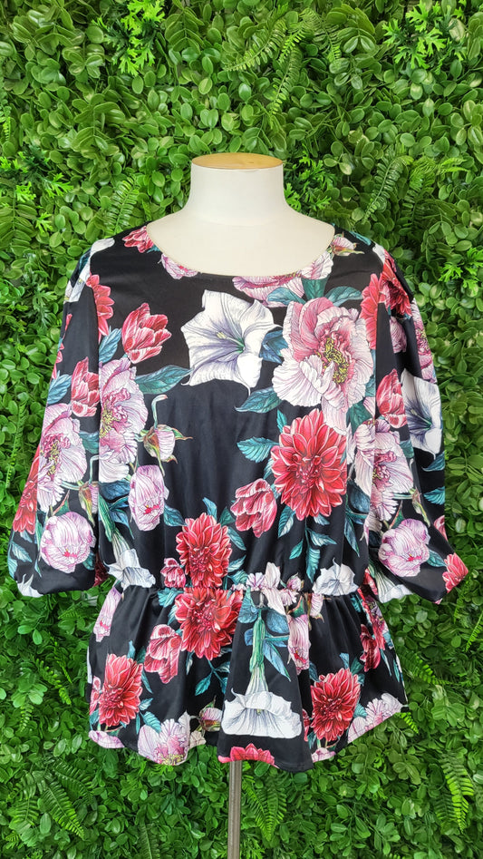Federation Floral Puff Sleeve Top (16)