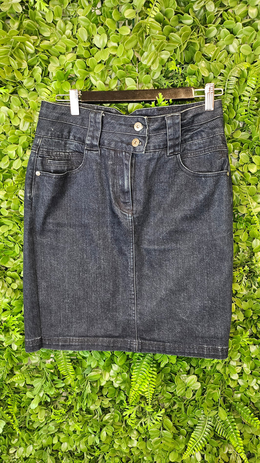 Wild South Ink Denim Skirt (10)