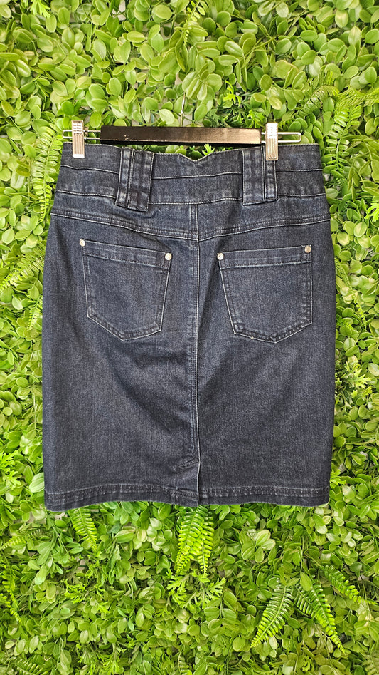 Wild South Ink Denim Skirt (10)