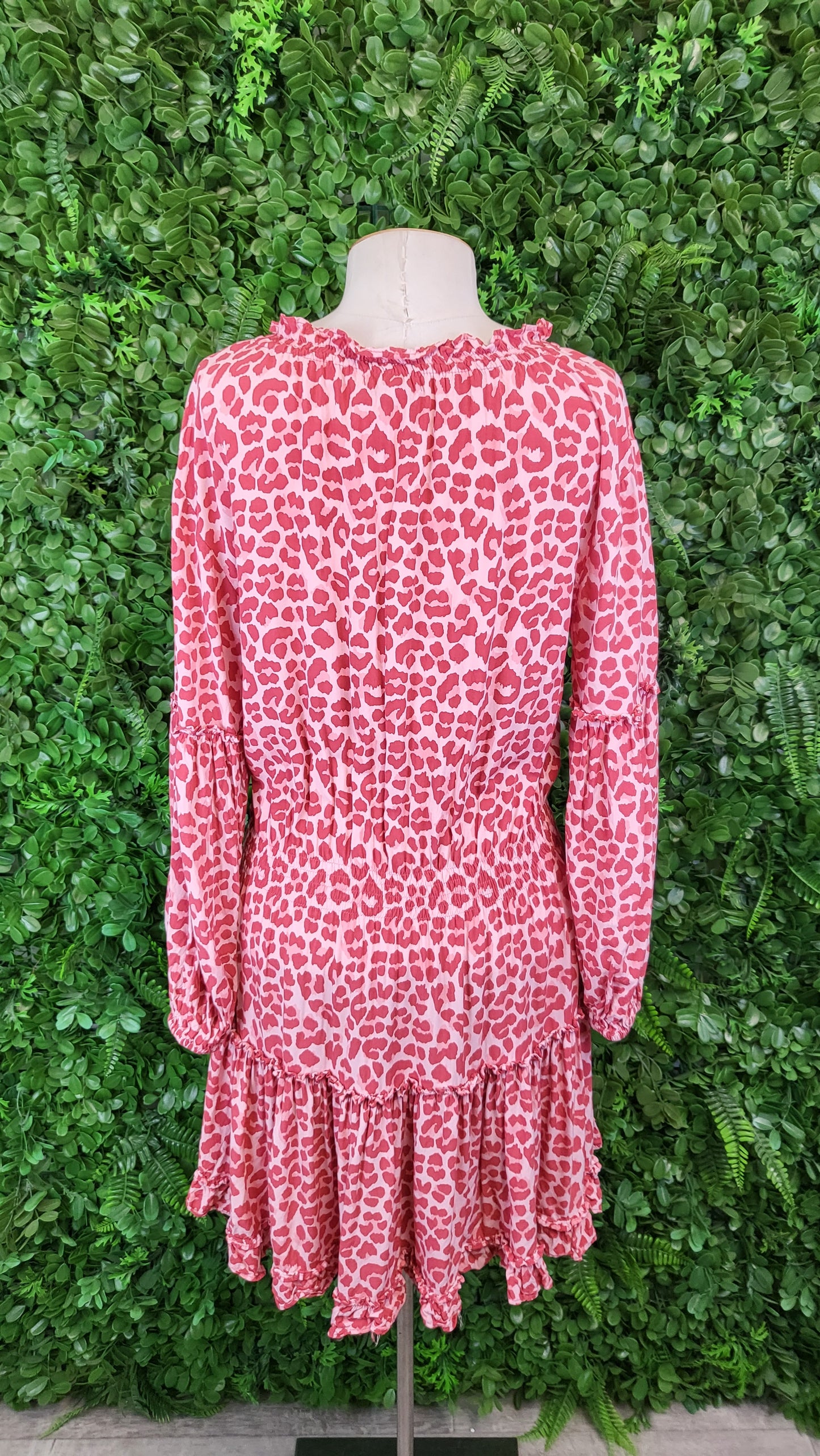 Cartel & Willow Red Animal Print Dress (10)