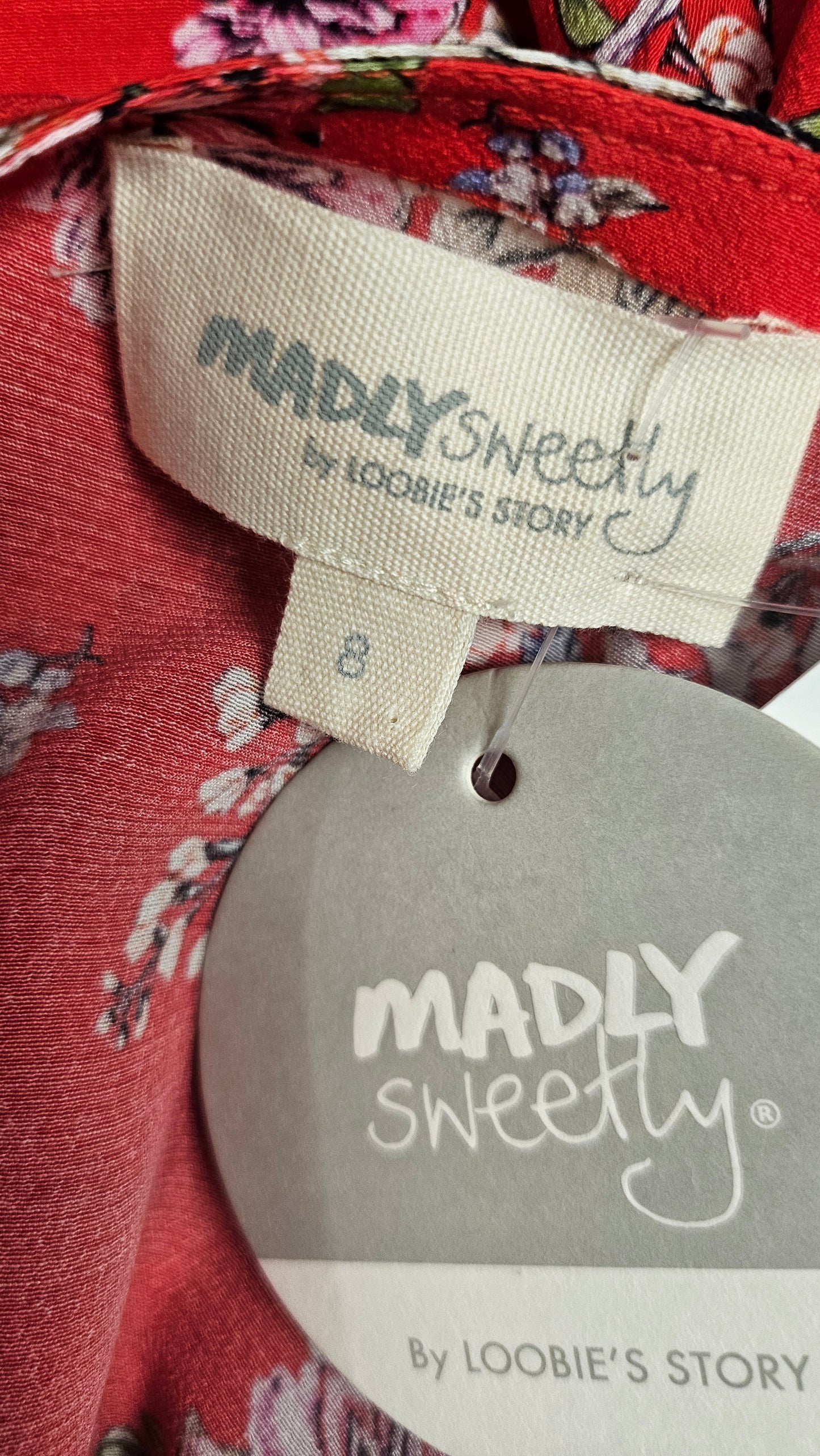 Madly Sweetly Red Floral Top BNWT (8)