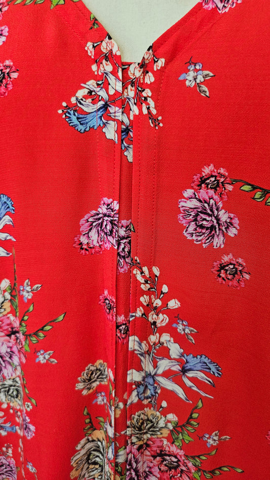 Madly Sweetly Red Floral Top BNWT (8)