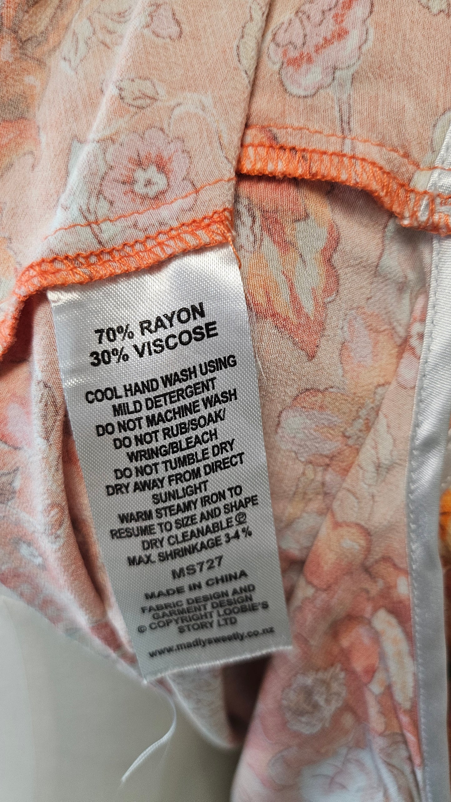 Madly Sweetly Orange Pattern Top (18)