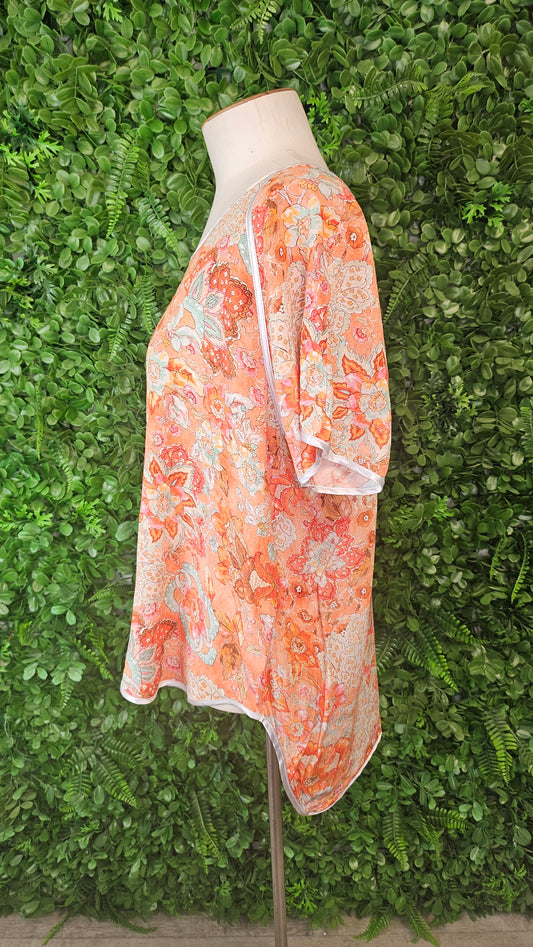 Madly Sweetly Orange Pattern Top (18)