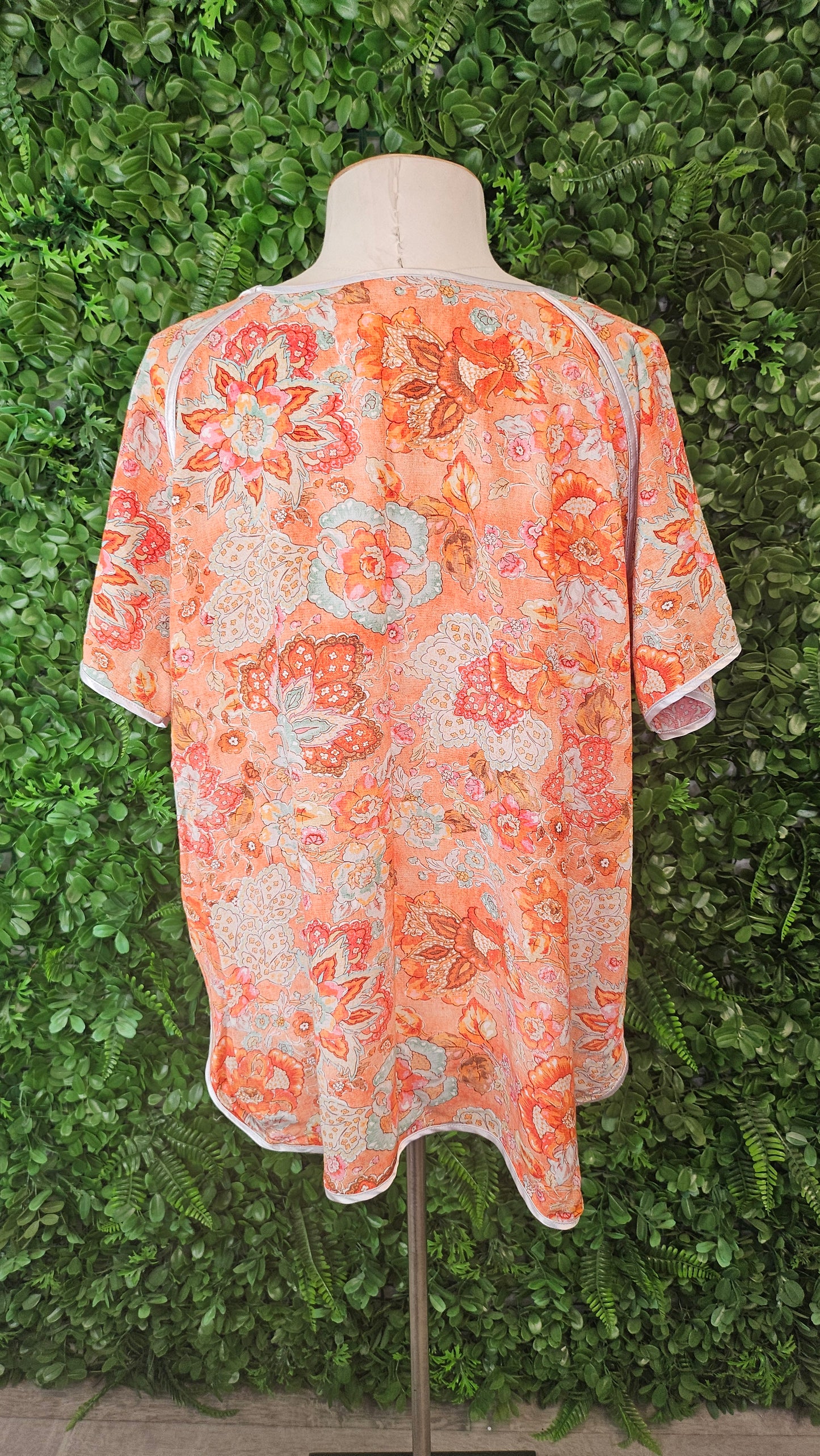 Madly Sweetly Orange Pattern Top (18)