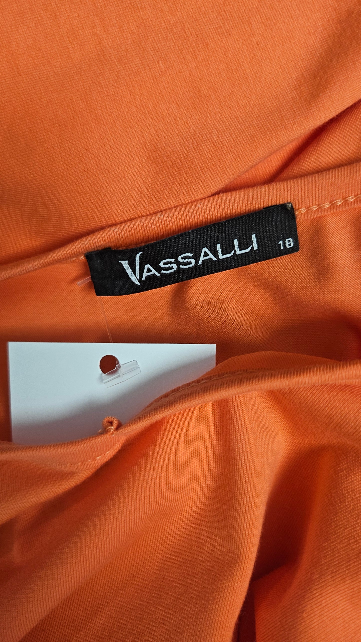 Vassalli Orange Tiered Dress (14-18)