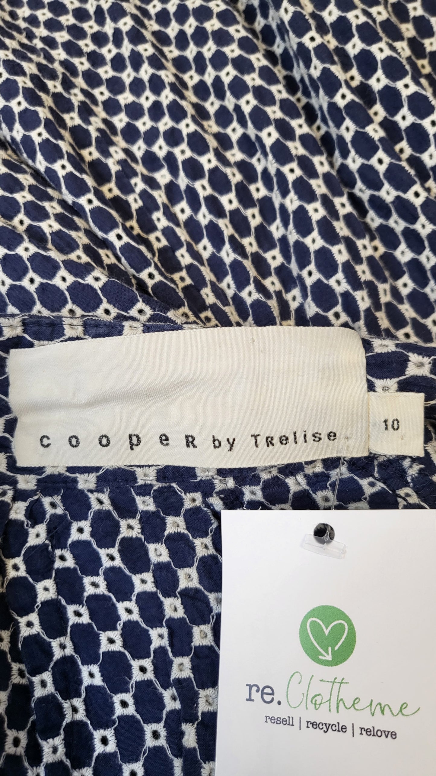 Cooper Navy/white Tic Tac Toe Skirt (10)