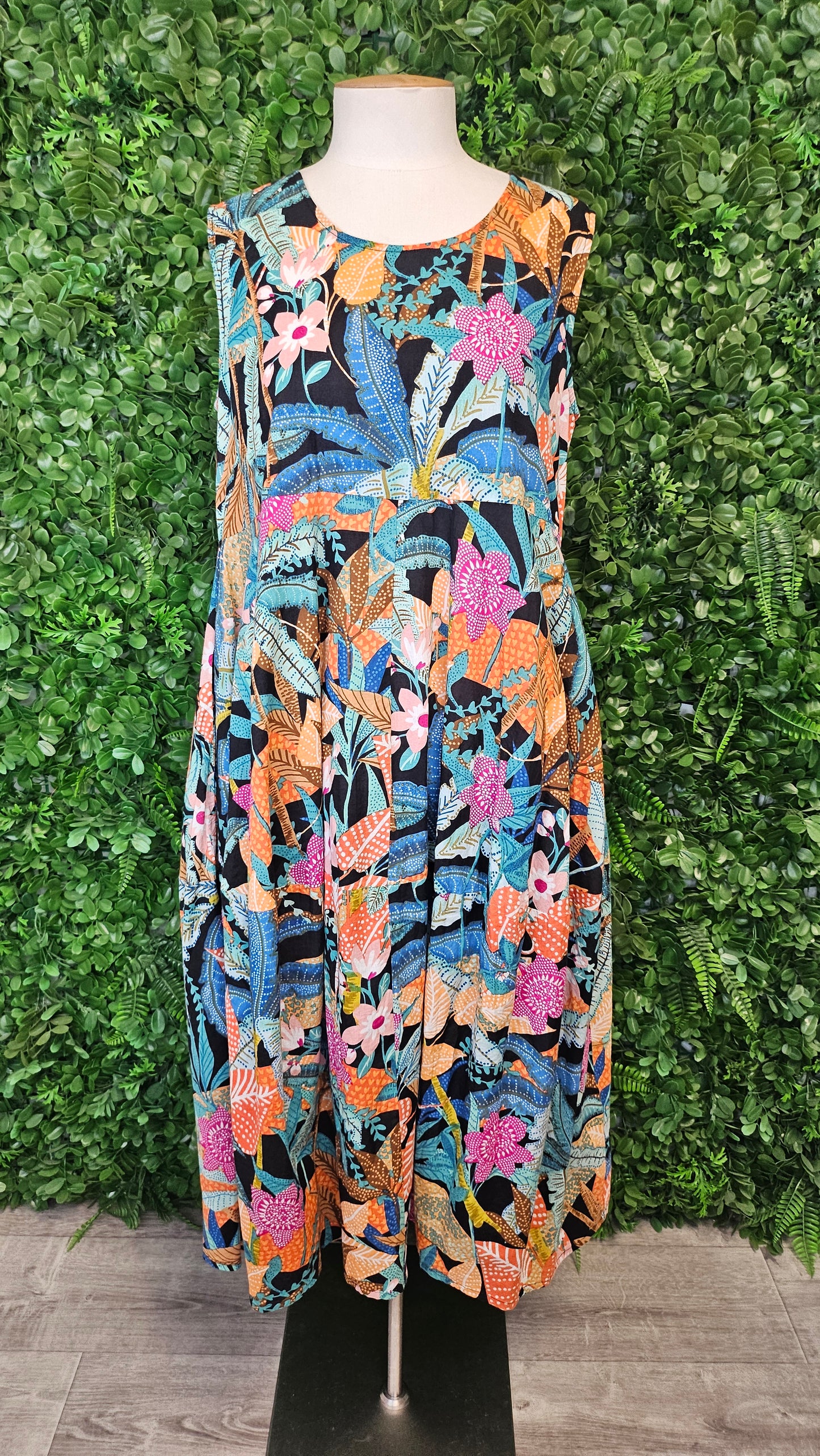 Orientique Multi Patterned Dress (12)