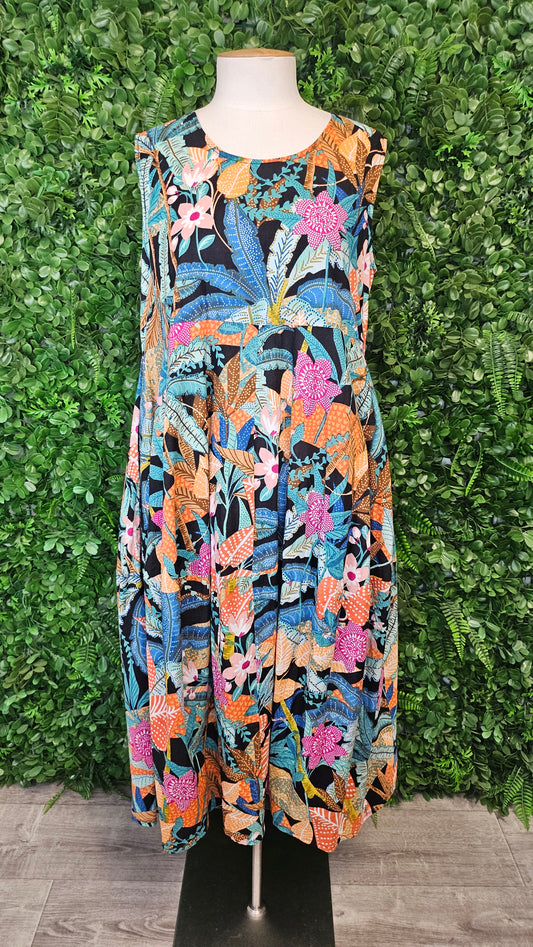 Orientique Multi Patterned Dress (12)