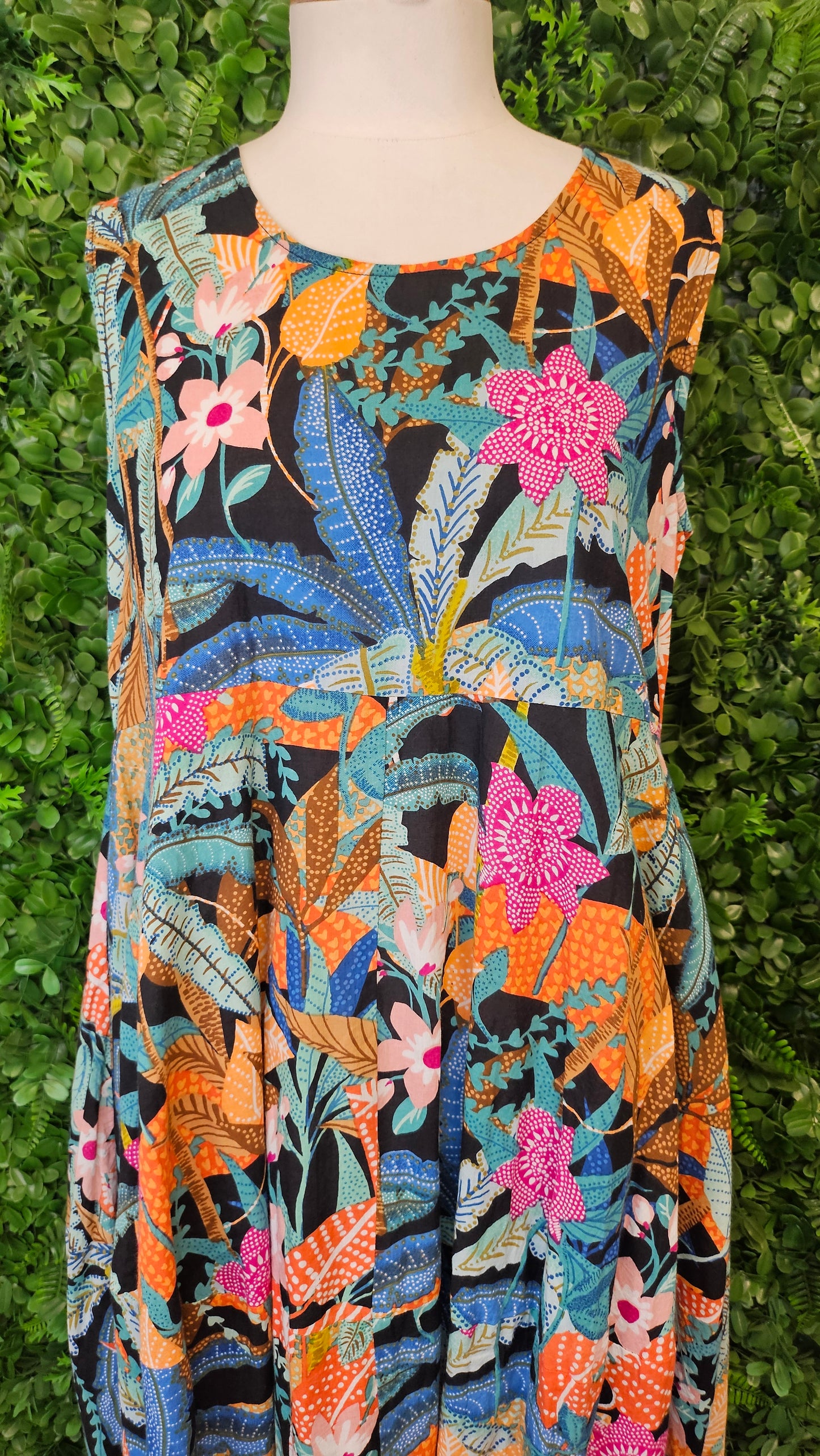 Orientique Multi Patterned Dress (12)