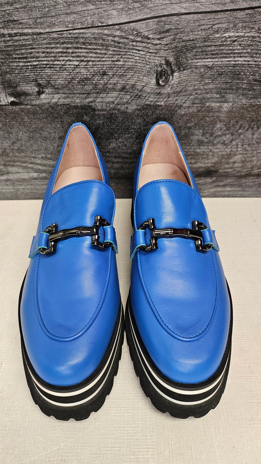 Andrea Biani Blue Loafer new (39)