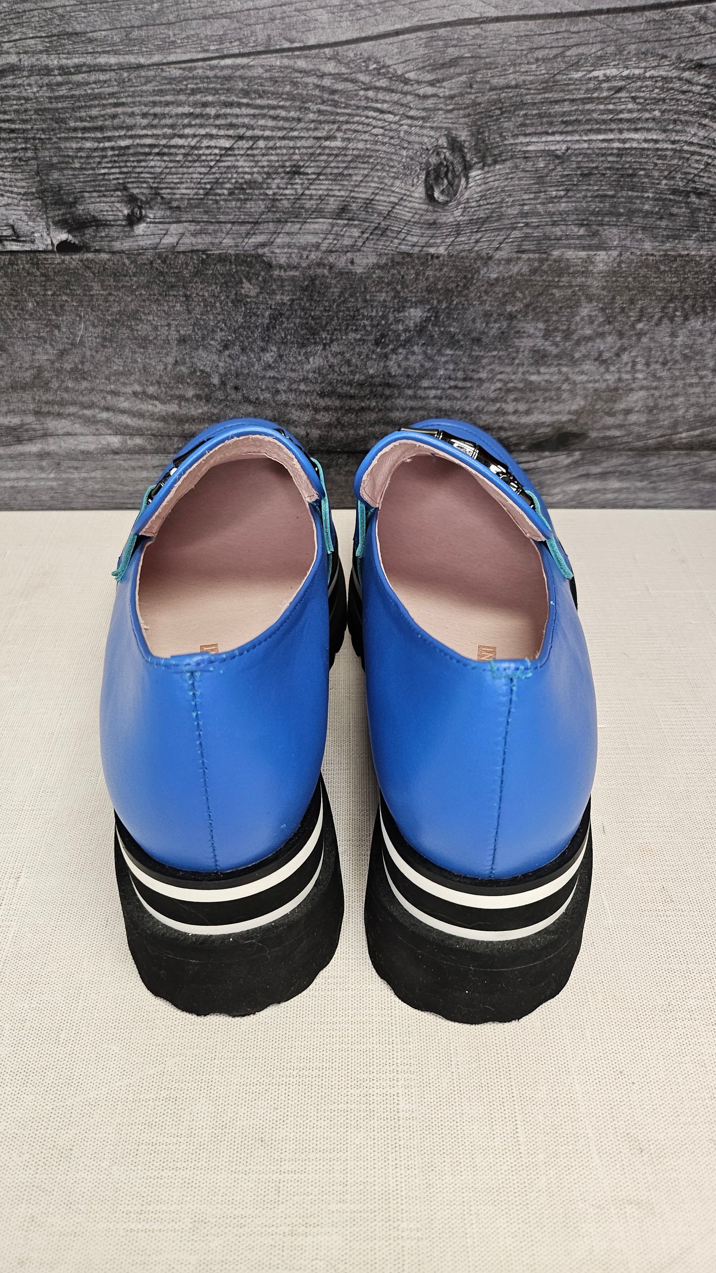 Andrea Biani Blue Loafer new (39)