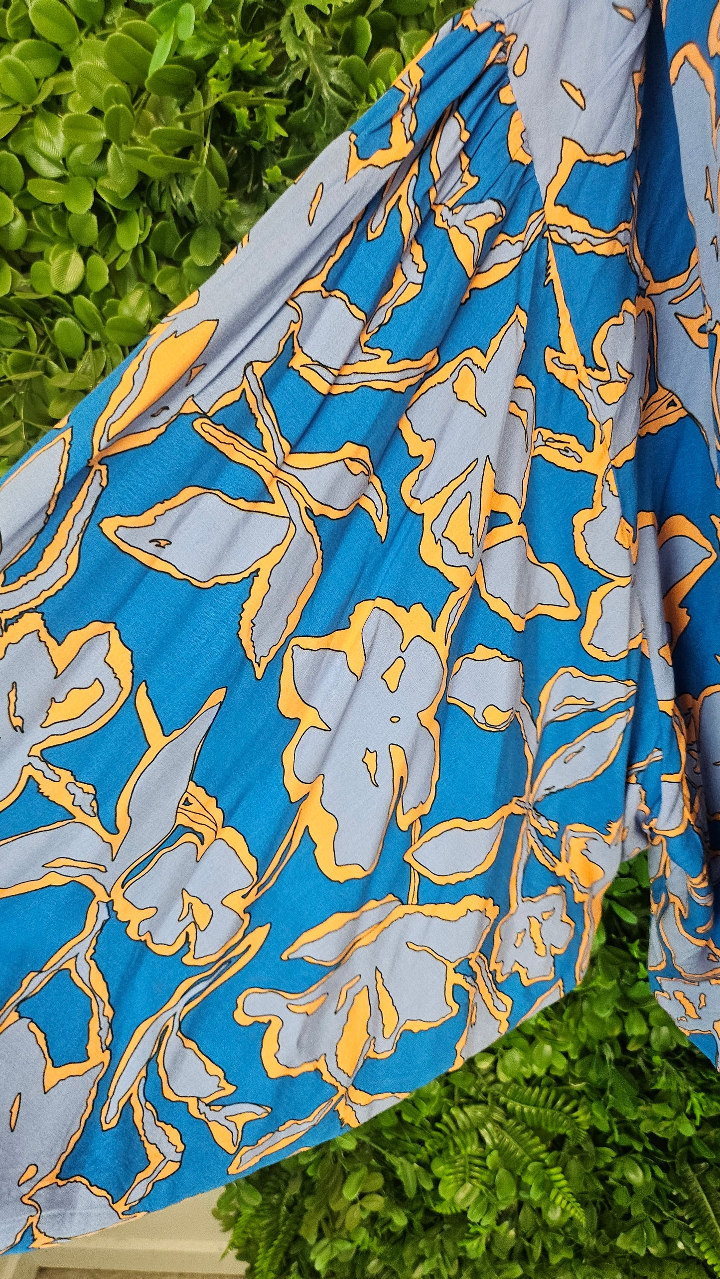 Unknown Print Mutton Sleeve Top (16-18)