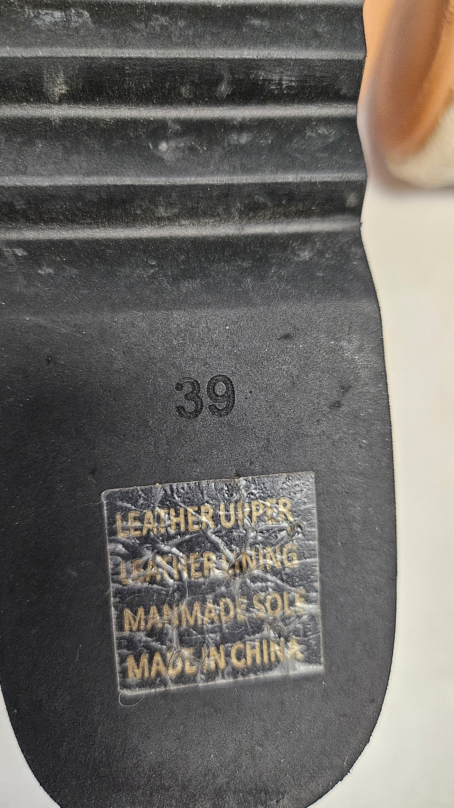 Hael & Jax Tan Wedge Leather Sandal (39)