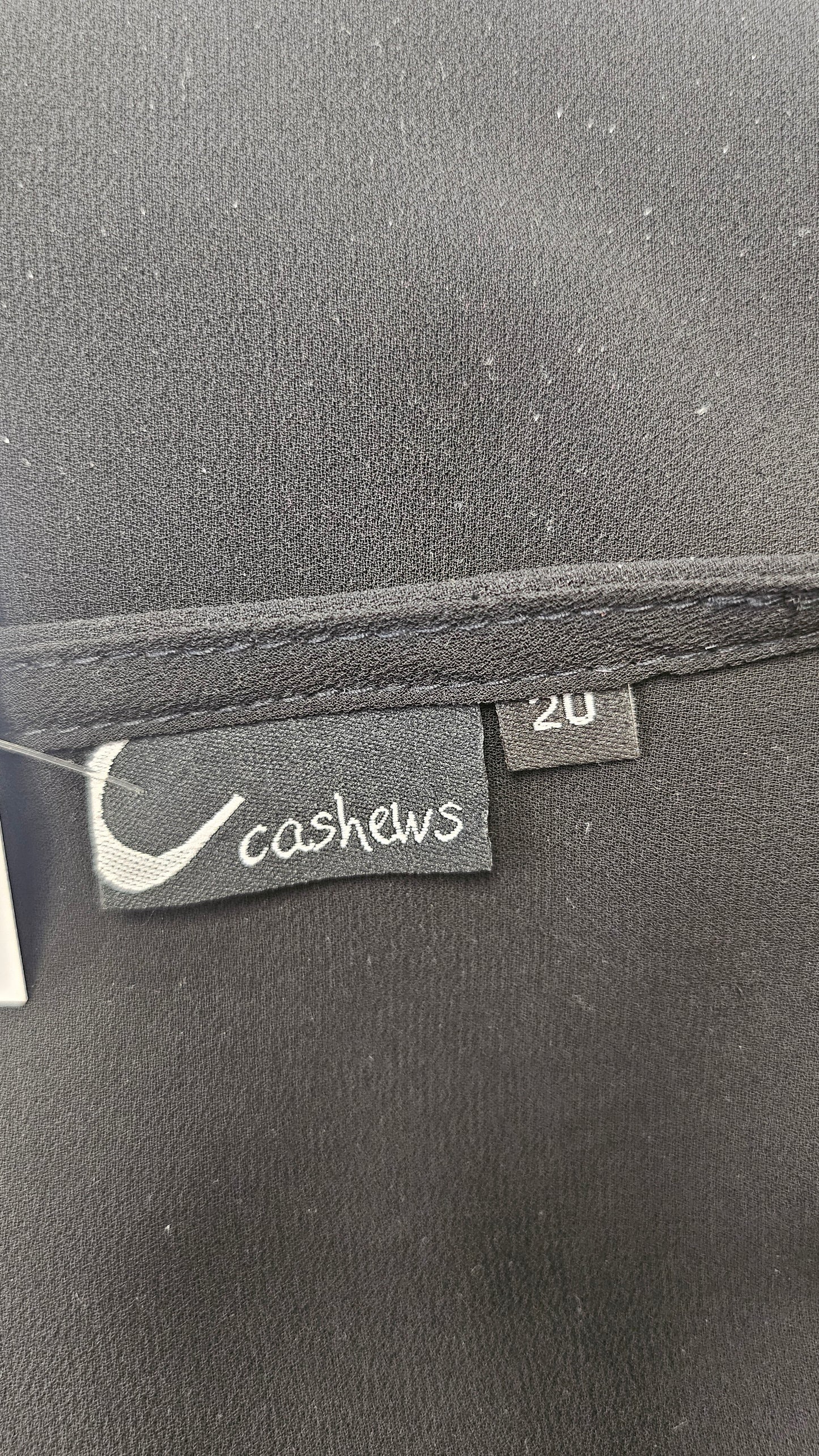 Cashews Black Georgette Top (20)