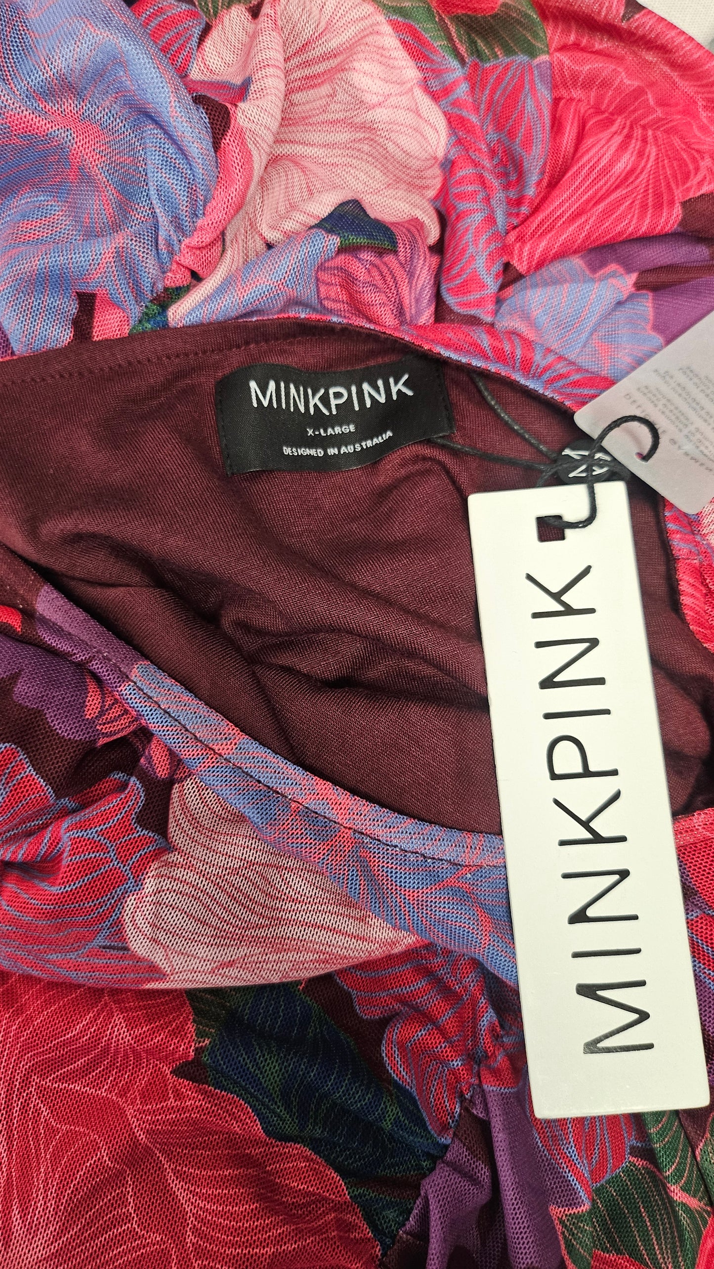 Mink Pink Floral Lexi Midi Dress BNWT (12-14)