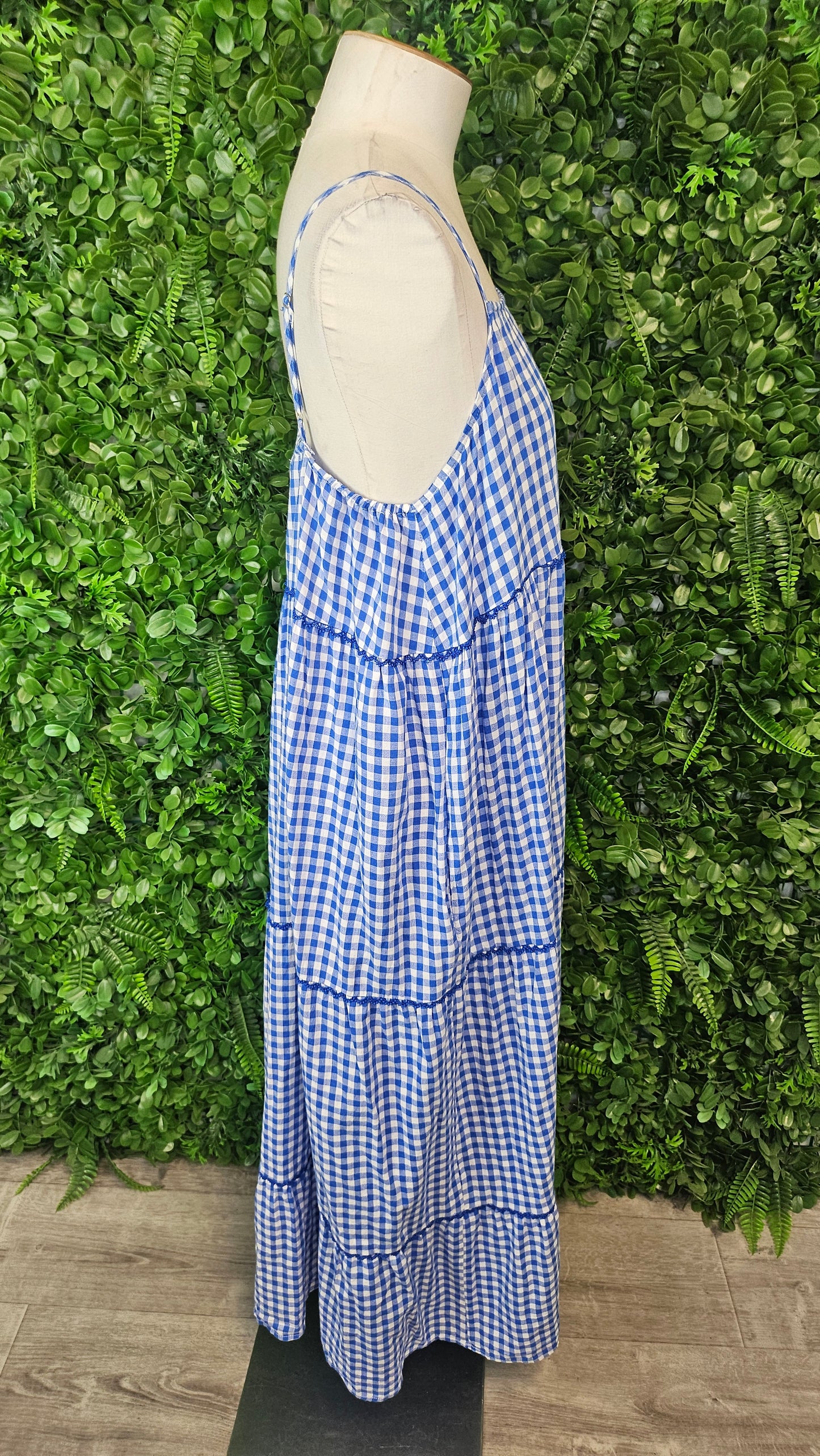 Haven Blue Check Sundress (14)