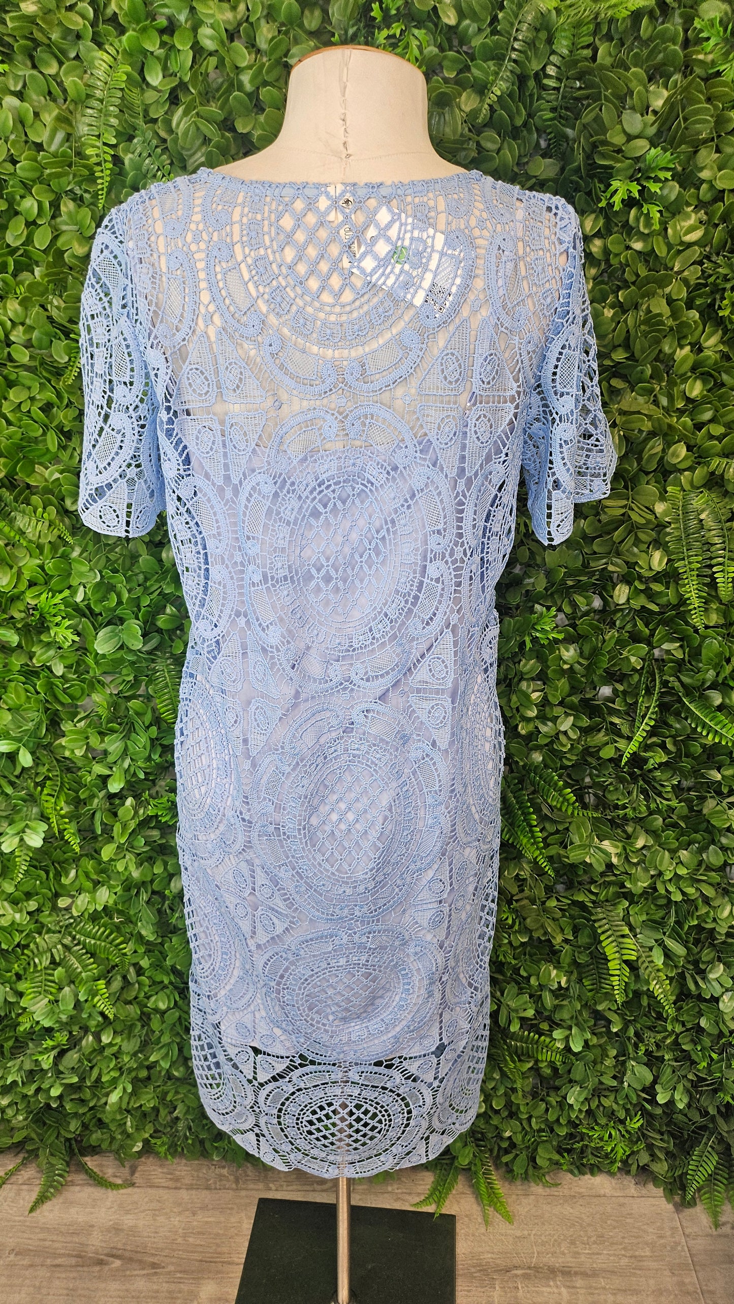 Loobies Story Blue Lace Midi Dress (10)
