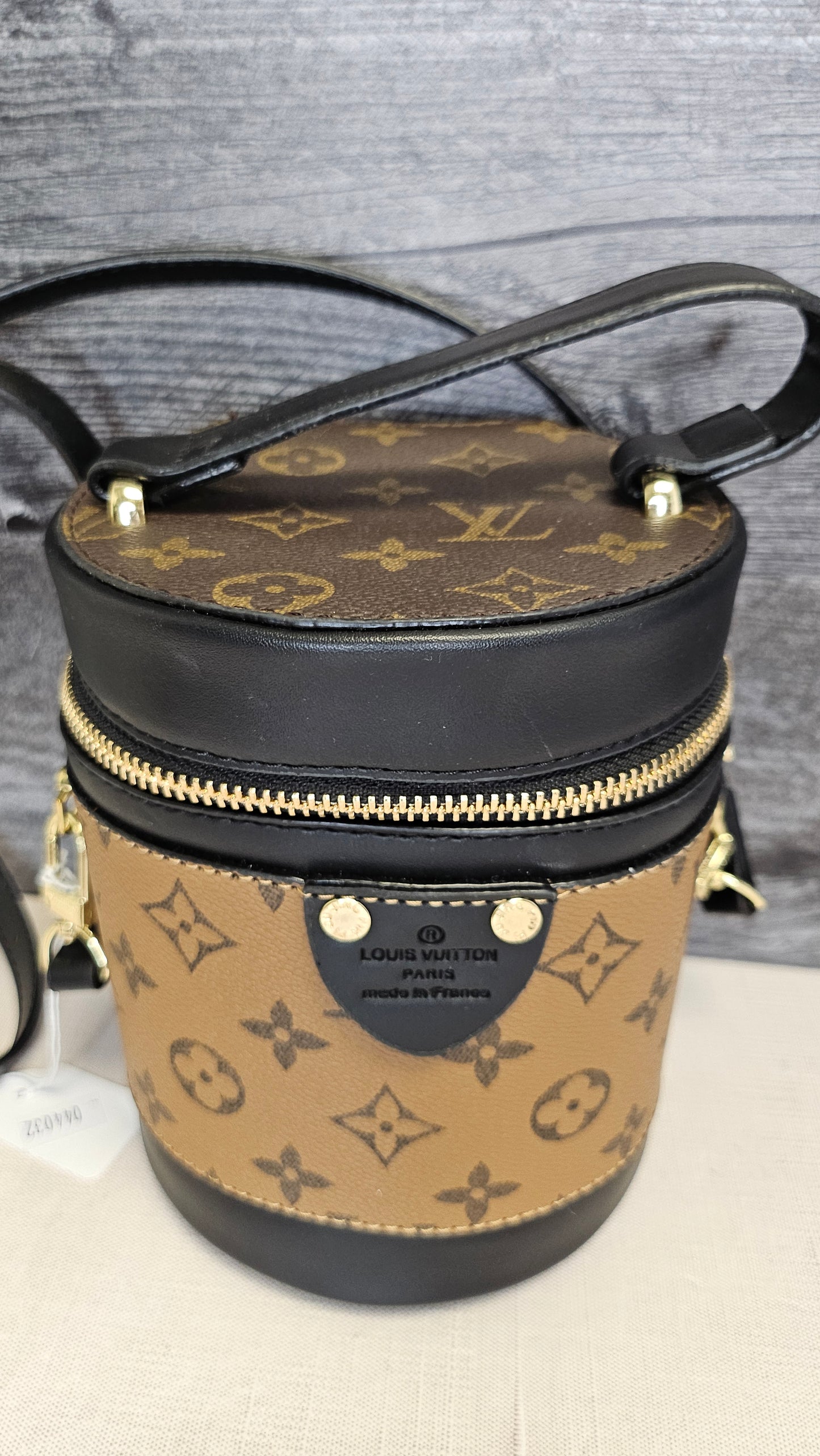 LV Copy Brown/Tan Barrel Bag 16x13cm