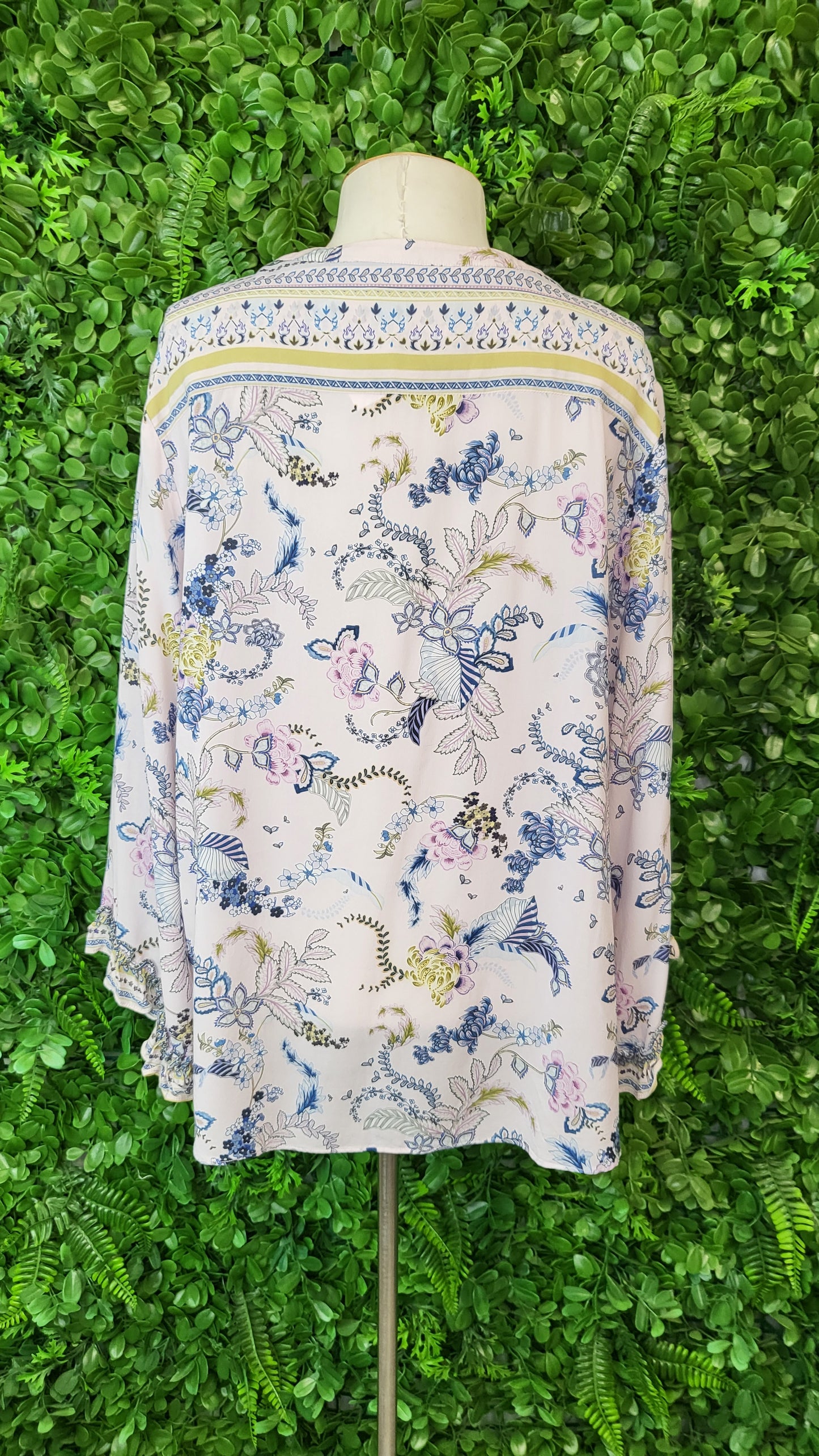 Loobies Story Print Ruffle Sleeve Top (16)