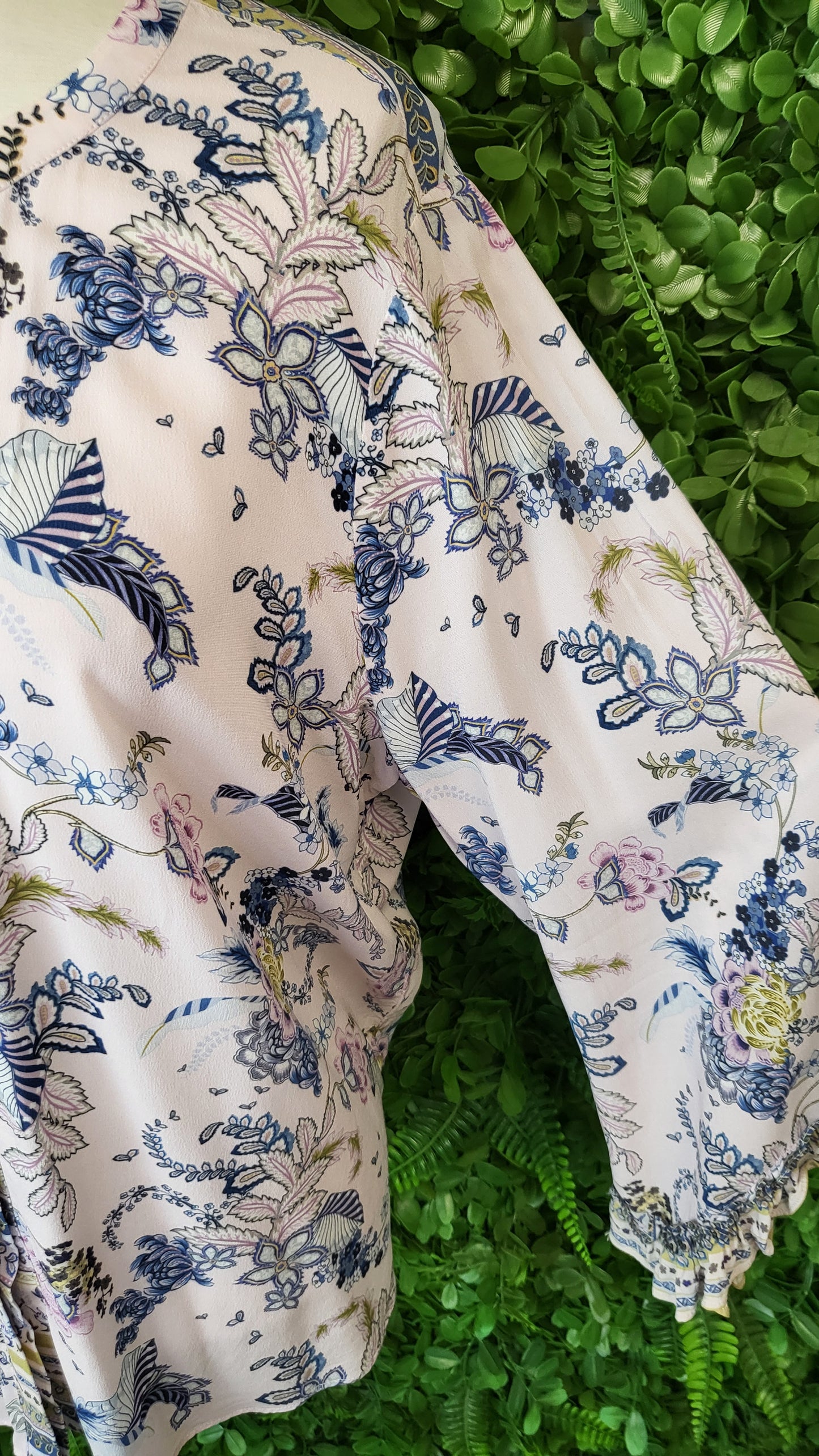 Loobies Story Print Ruffle Sleeve Top (16)