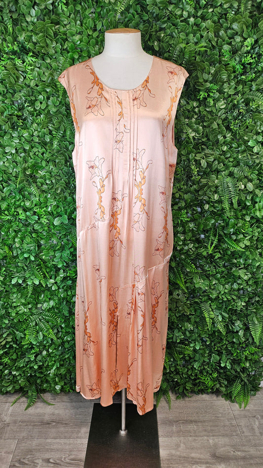 Marilyn Seyb Peach Midi Dress BNWT (16)