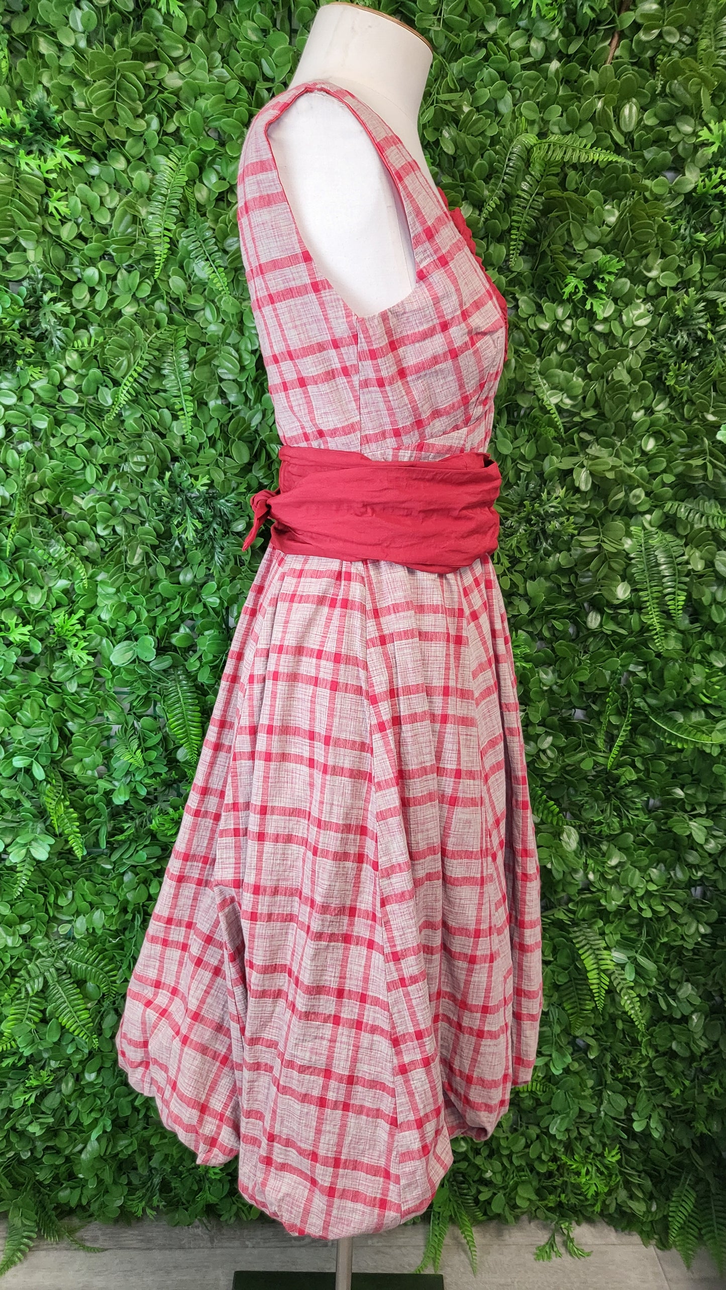Annah Stretton Plaid Rosette Dress (8)