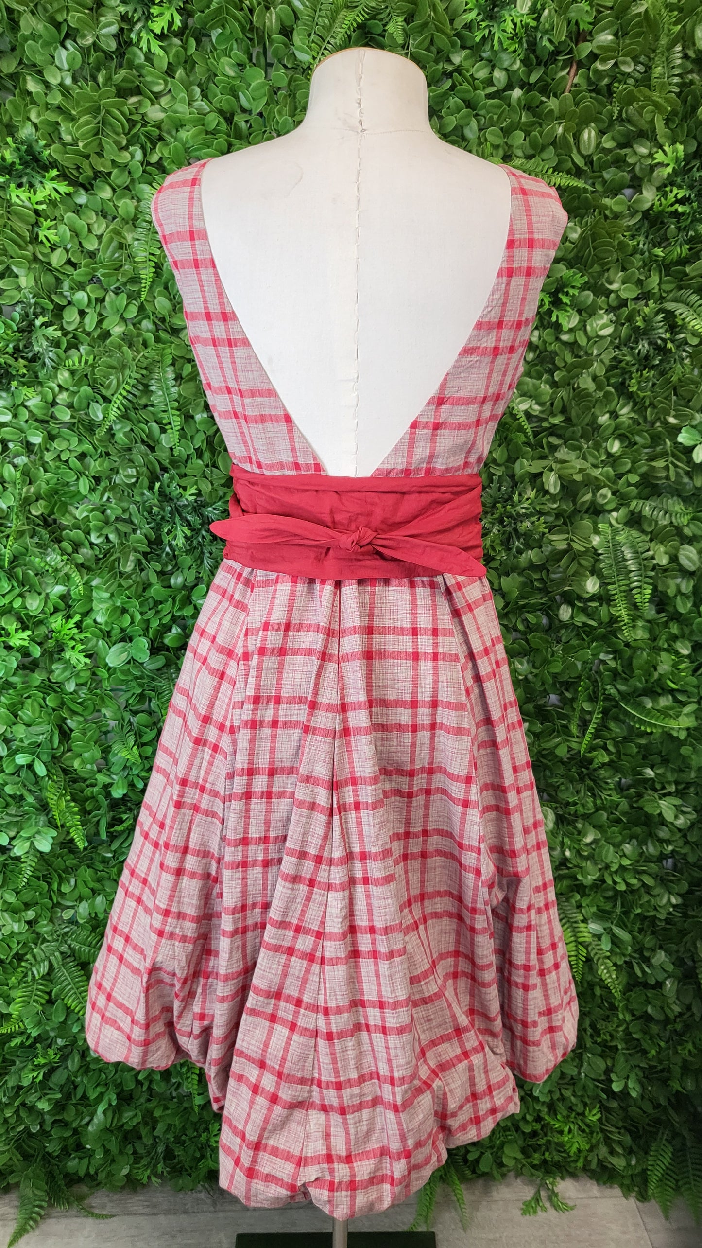 Annah Stretton Plaid Rosette Dress (8)