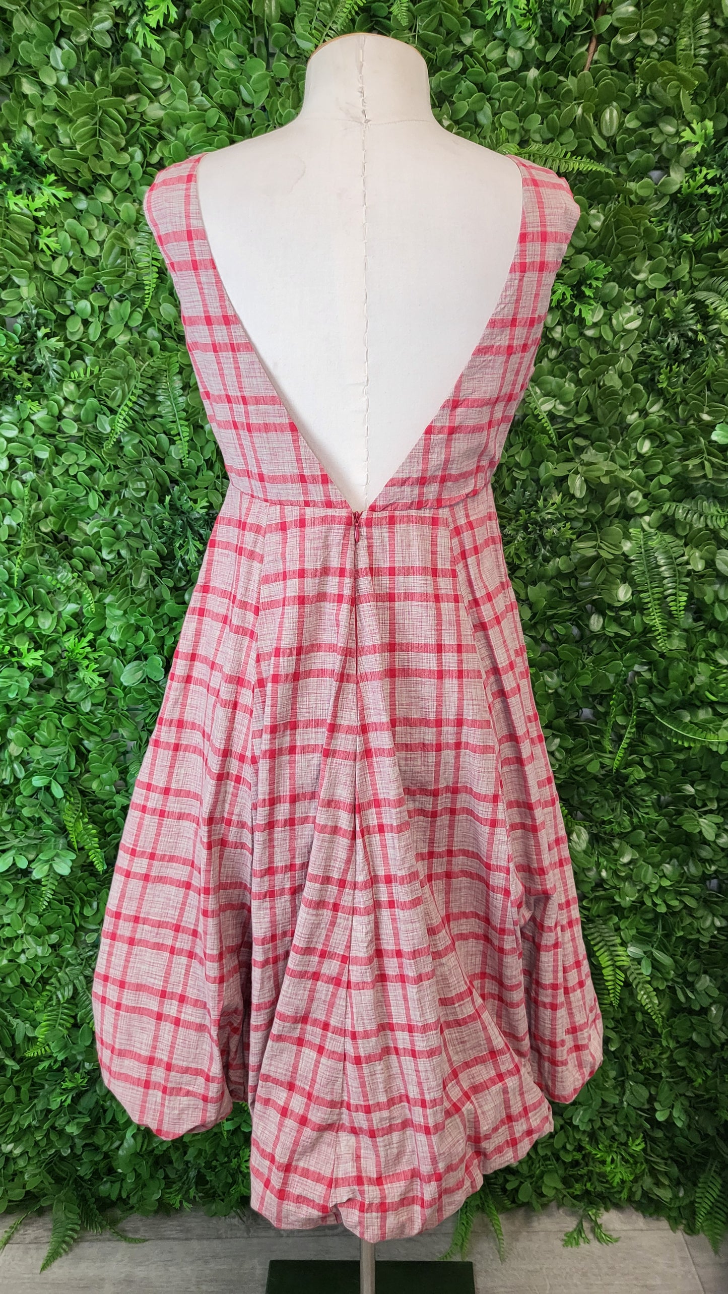 Annah Stretton Plaid Rosette Dress (8)