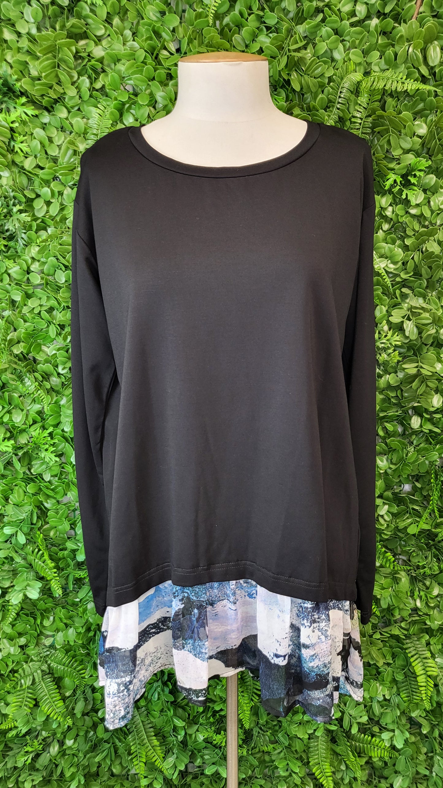 Amaya Black Layered Top BNWT (12)