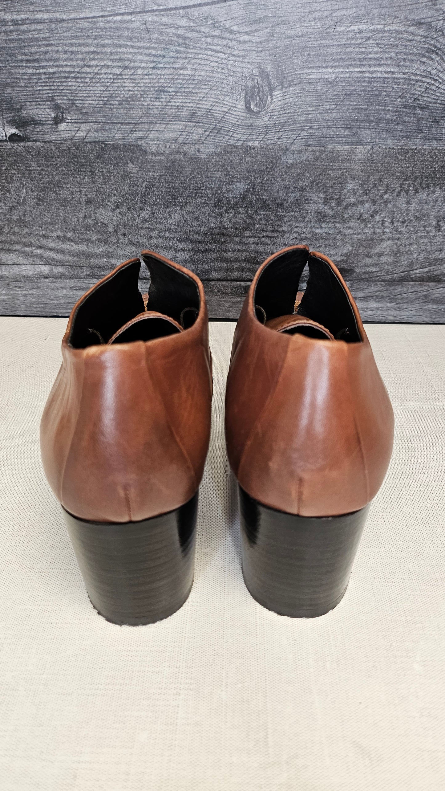 Bruno Premi Tan Leather Slip On Heel (39)
