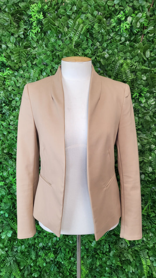 Forever New Tan Open Blazer (8)