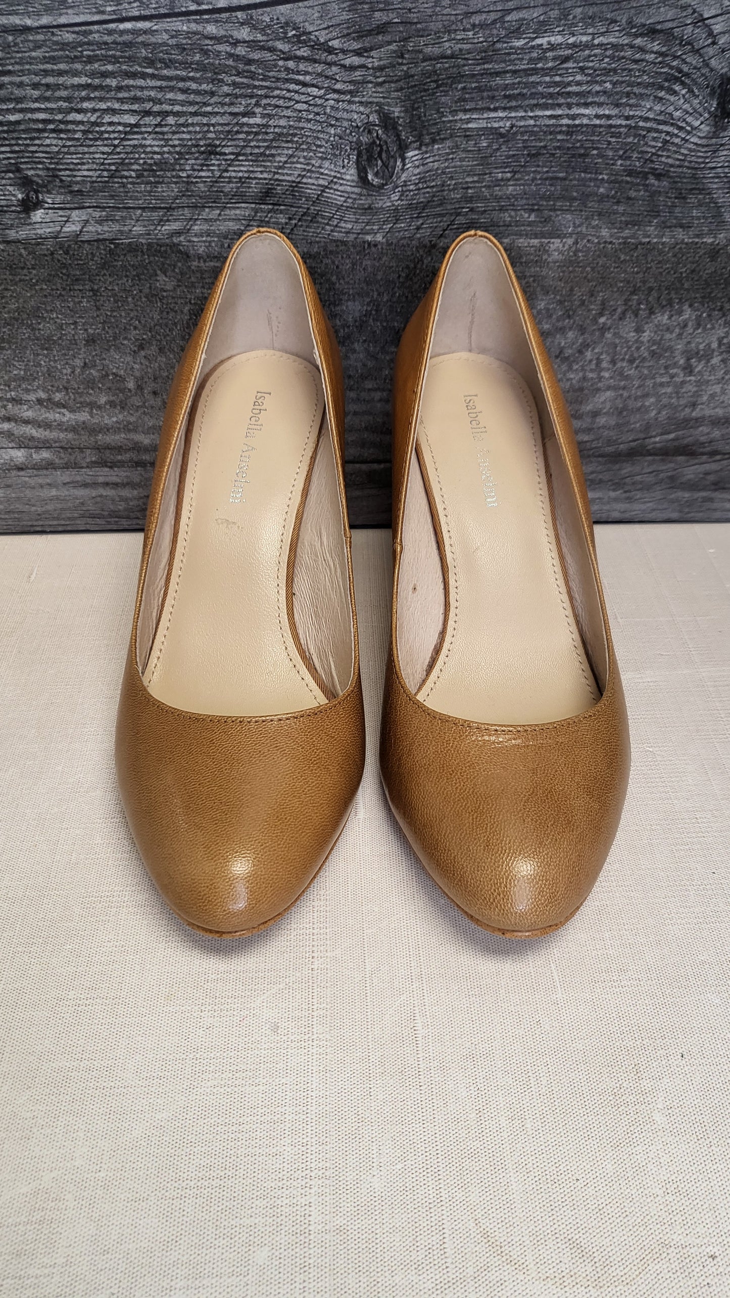 Isabella Anselmi Tan Leather Heel (39)