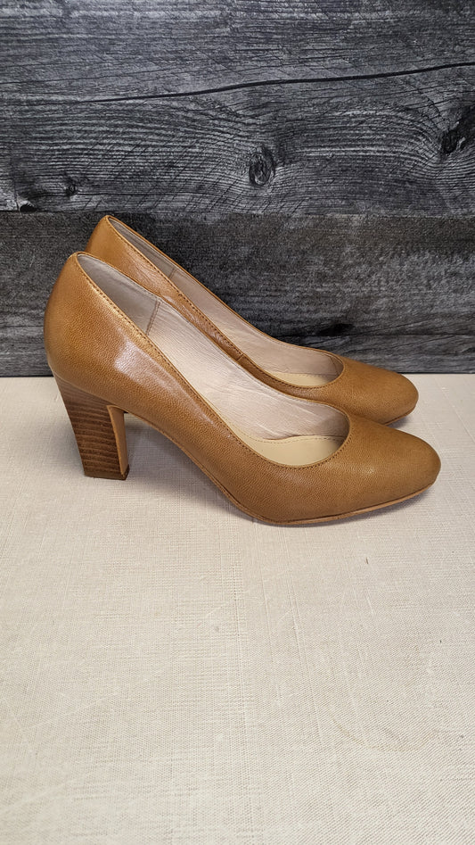 Isabella Anselmi Tan Leather Heel (39)