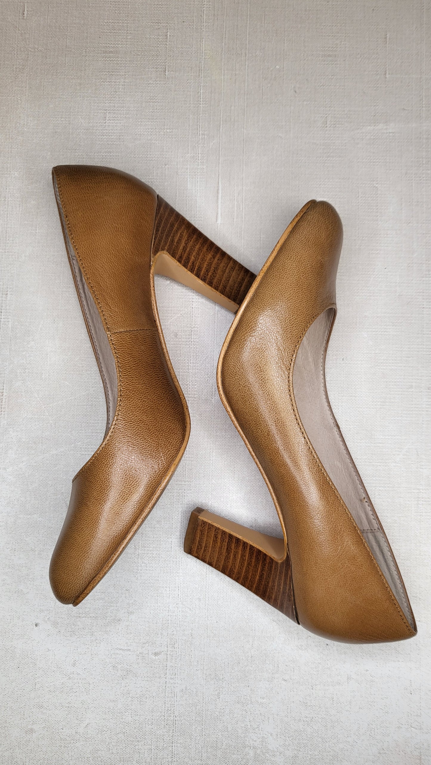 Isabella Anselmi Tan Leather Heel (39)