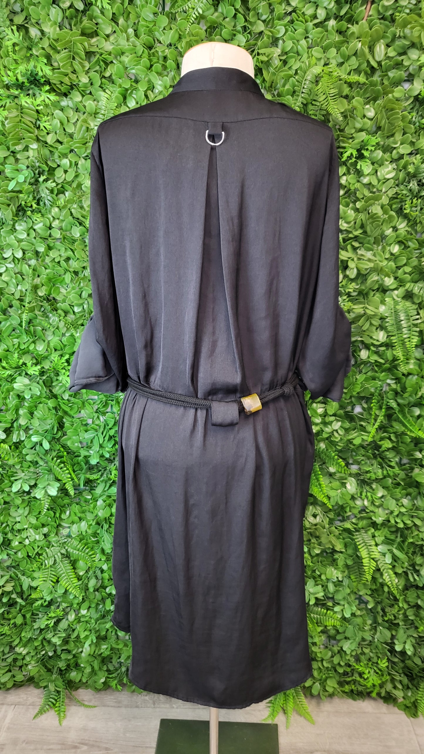 Paula Ryan Black Duster Shirt Dress (12)