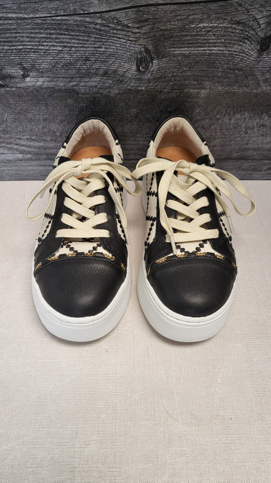 Alfie & Evie Black/Cream Platform Sneaker (37)